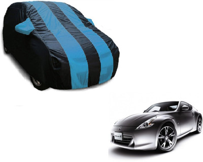Flipkart SmartBuy Car Cover For Nissan 370z (With Mirror Pockets)(Black, Blue)