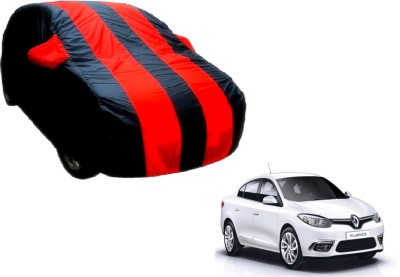 Flipkart SmartBuy Car Cover For Renault Fluence (With Mirror Pockets)(Black, Red)