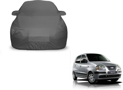 Amanzo Car Cover For Hyundai Santro (With Mirror Pockets)(Grey)