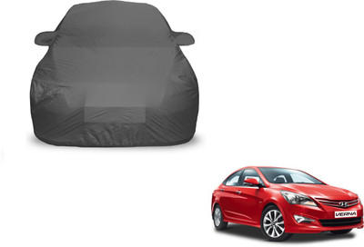 Amanzo Car Cover For Hyundai Verna (With Mirror Pockets)(Grey)