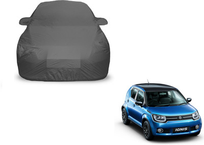 Amanzo Car Cover For Maruti Suzuki Ignis (With Mirror Pockets)(Grey)