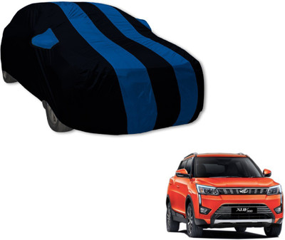 Amanzo Car Cover For Mahindra XUV 300 (With Mirror Pockets)(Black, Blue)
