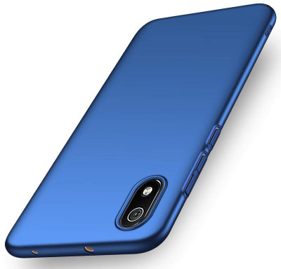 CRodible Back Cover for Redmi 7A (Matte Black, 32 GB) (2 GB RAM)(4 Cut Blue Ultra Slim All Sides Protection Case, Hard Case)