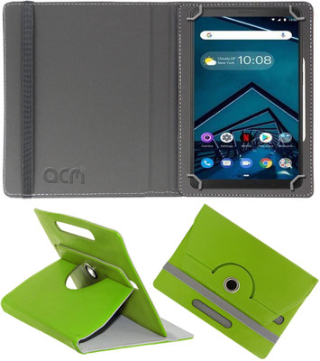 ACM Flip Cover for Lenovo Tab V7 6.9 inch(Green, Cases with Holder, Pack of: 1)