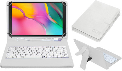 ACM Keyboard Case for Samsung Galaxy Tab A 10.1 inch(White, Cases with Holder)
