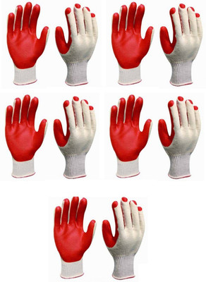 Masox Store Extra Heavy Anti Cut Gloves Wet and Dry Glove Set(Large Pack of 10)