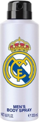 Real Madrid White Deodorant For Unisex Body Spray  -  For Men & Women(200 ml)