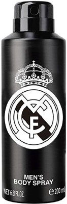 Real Madrid Black Deodorant Body Spray  -  For Men & Women(200 ml)