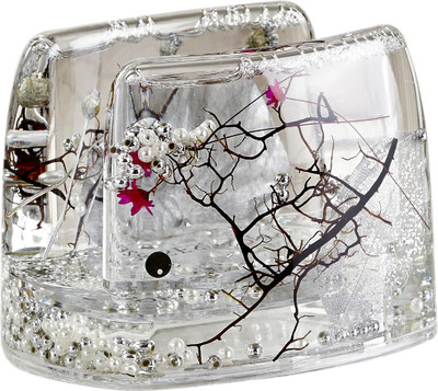 Obsessions 1 Compartments Acrylic Napkin Holder(Multicolor)