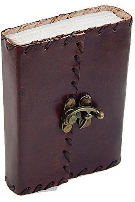 Pranjals House Ethnic Design With Lock Regular Diary Unruled 150 Pages(Brown)
