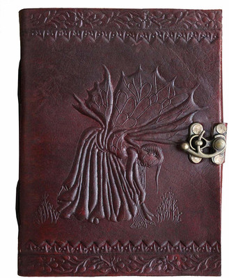 Pranjals House Ethnic Design With Lock Regular Diary Unruled 150 Pages(Brown)