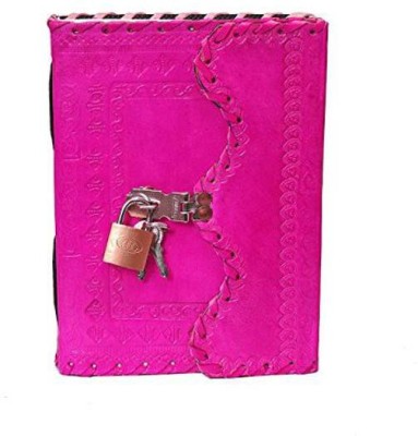Pranjals House Ethnic Design With Lock Regular Diary Unruled 150 Pages(Pink)