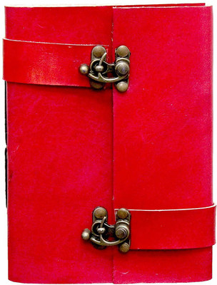 Pranjals House Ethnic Design With Lock Regular Diary Unruled 150 Pages(Red)