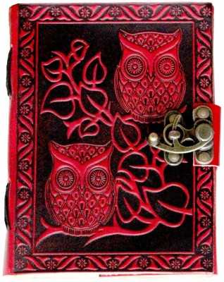 Pranjals House Ethnic Design With Lock Regular Diary Unruled 150 Pages(Red)