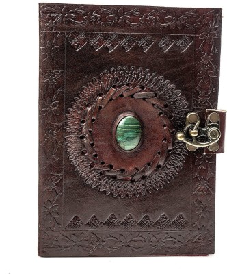 Pranjals House Ethnic Design With Lock Regular Diary Unruled 150 Pages(Brown)
