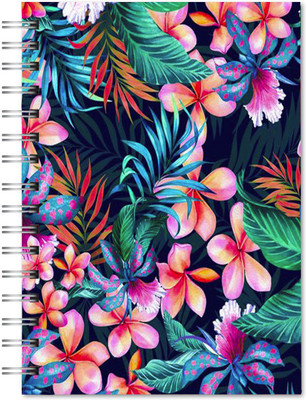 Family store Spriral pad Regular Notebook Single Ruler 500 Pages(Multicolor)