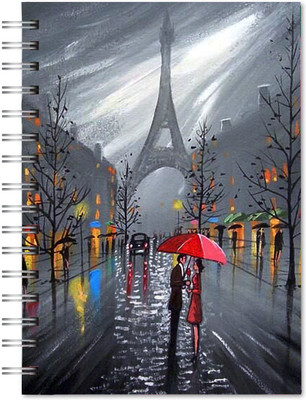 Family store Spriral pad Regular Notebook Single Ruler 500 Pages(Multicolor)