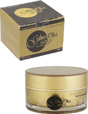 Glow plus Gold Skin Brightening Night Cream Made In France (30gm)(30 g)