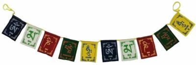 TickRight Prayer Flags for Home, Office, Desk, Cycle, Bike, Scooter and Car Decor, Wall, Door, Window hangings for Good ambience (6 x 8, 75 cm) Rectangle Car Window Flag Flag(Cotton)
