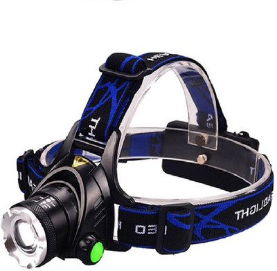 Horoly Bright Zoomable Rechargeable LED Headlamp LED Headlamp(Blue, Black)