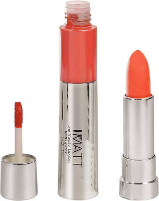 Bigwig Lip Matt non -transfer lip gloss, matt lipstick 2 in 1 ( coral peach)(peach, 8 g)