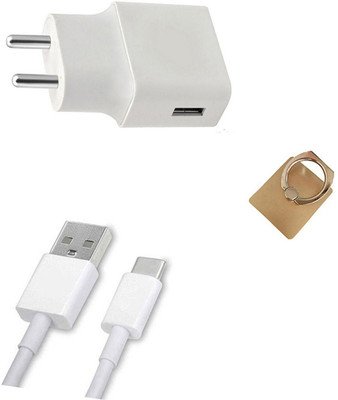 DAKRON Wall Charger Accessory Combo for Samsung Galaxy A30(White)