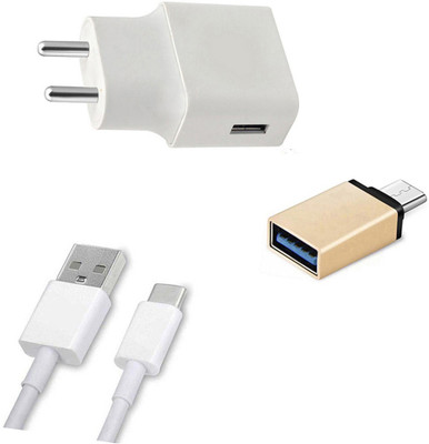 DAKRON Wall Charger Accessory Combo for Motorola One(White)
