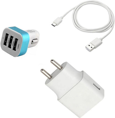DAKRON Wall Charger Accessory Combo for Huawei Mate 20 Pro(White)