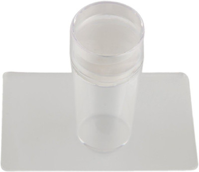 JERN Silicone Soft Stamper Scraper Polish Image Paint Stamp Nail Art(Transparent)