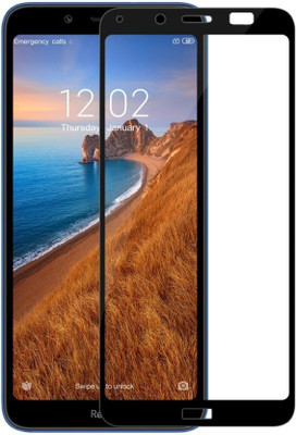 Express Buy Edge To Edge Tempered Glass for Mi Redmi 7A(Pack of 1)