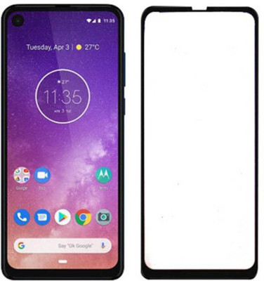 welldesign Edge To Edge Tempered Glass for Motorola One Vision(Pack of 1)