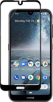 Istambh Tempered Glass Guard for Istambh Nokia 4.2 Tempered Glass Screen Protector Precisely-Engineered 11D Full Glue Tempered Glass Edge-to-Edge Gorilla Screen Protector for Nokia 4.2 Recently Lunch - 2019 (Black)(Pack of 1)