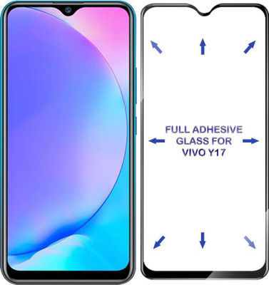 LIKEDESIGN Edge To Edge Tempered Glass for Vivo Y17(Pack of 1)