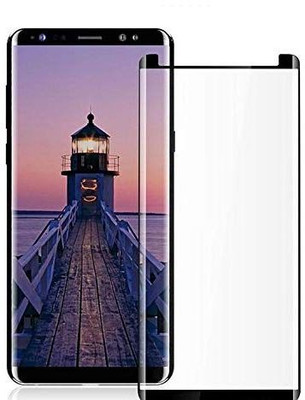 Covers Eclat Mobitech LLP Tempered Glass Guard for Samsung Galaxy Note 8 Full Glue Clear Transparent Edge to Edge 3D Curved Tempered Glass Screen Protector(Pack of 1)