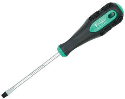 Proskit 9SD-205A, Pro-Soft Screwdriver (-3.0 3.0x100mm)| Standard Screwdriver(Pack of 1)