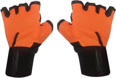 DreamPalace India GYM GLOVES Gym & Fitness Gloves(Orange)