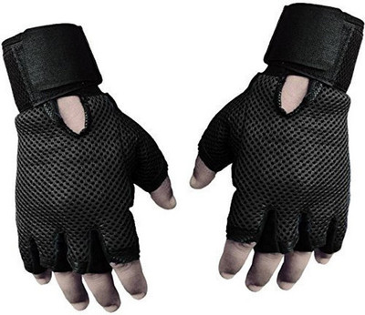 DreamPalace India GYM GLOVES Gym & Fitness Gloves(Black)