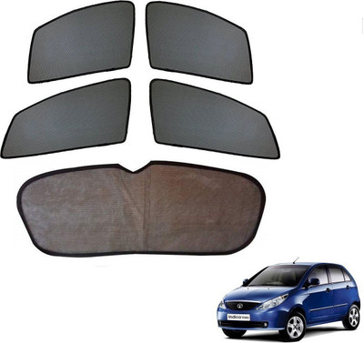 AuTO ADDiCT Side Window, Rear Window Sun Shade For Tata Indica Vista(Black)