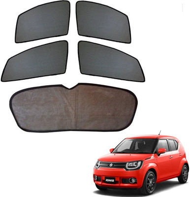 AuTO ADDiCT Side Window, Rear Window Sun Shade For Maruti Suzuki Ignis(Black)