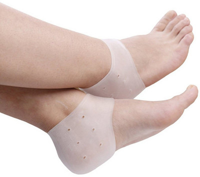 Trendegic Silicone Anti Crack Heel Support Heel Support(White)