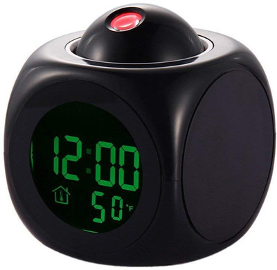 NAVLIK Analog-Digital Black Clock
