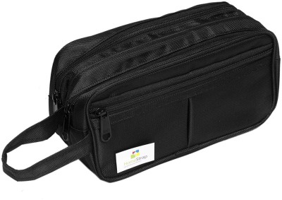 HomeStrap Toiletry Bag/Shaving Pouch- Black Travel Toiletry Kit(Black)