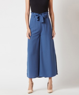 Miss Chase Relaxed Women Blue Trousers