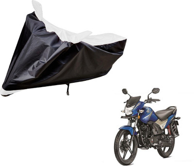 Auto Hub Two Wheeler Cover for Honda(CB Shine, Black, White)