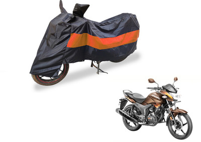 Auto Hub Two Wheeler Cover for Hero(Hunk, Black, Orange)