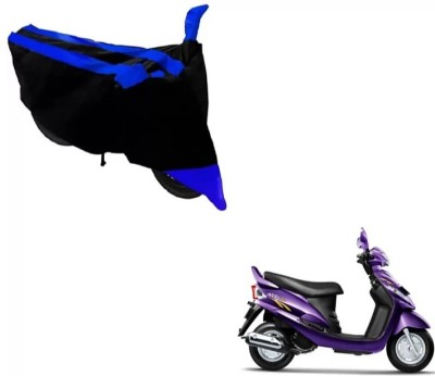 ELECTRIBLES Two Wheeler Cover for Mahindra(Rodeo RZ, Black, Blue)
