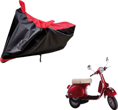Auto Hub Two Wheeler Cover for LML(Star Euro, Black, Red)