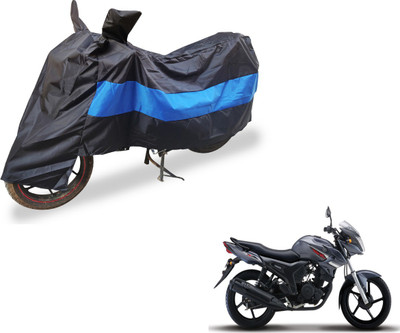 Auto Hub Two Wheeler Cover for Yamaha(SZ-S, Black, Blue)
