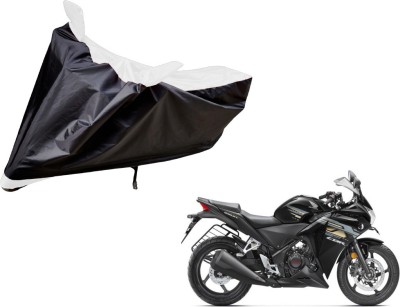 Amanzo Two Wheeler Cover for Honda(CBR 250R, Black, White)