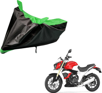 Auto Hub Two Wheeler Cover for Mahindra(Mojo, Black, Green)